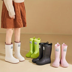 Women's High Water Boots Outer Wear Work Shoes Long Boots Waterproof