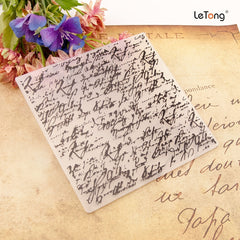 Embossing Folder Transparent Plastic Plate for Paper Card Decoration