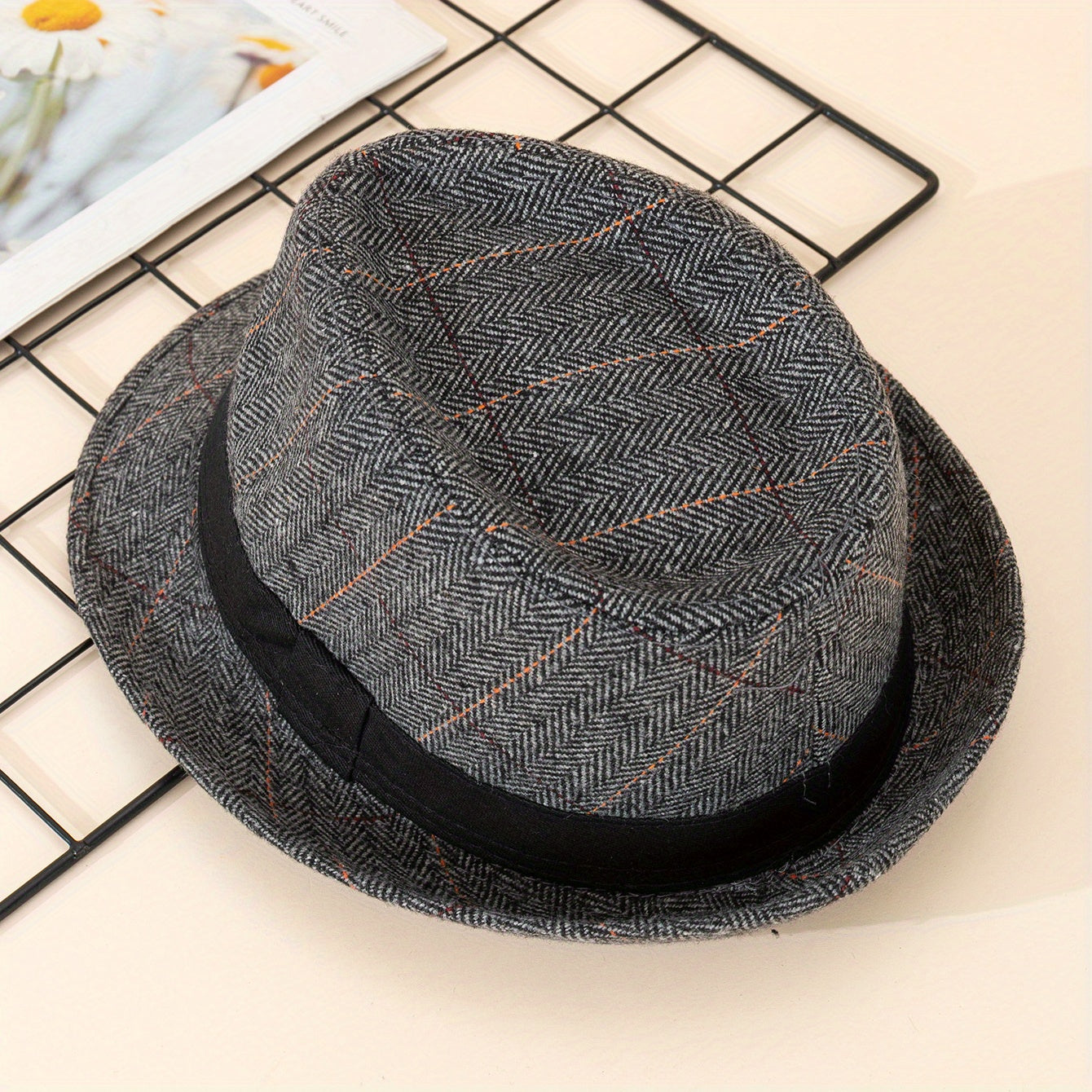 Unisex Sunshade Wide Brim Fedora Hat for Party
