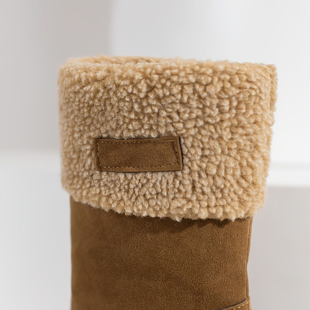 Women's Faux Fur Lined Block Heeled Ankle Boots