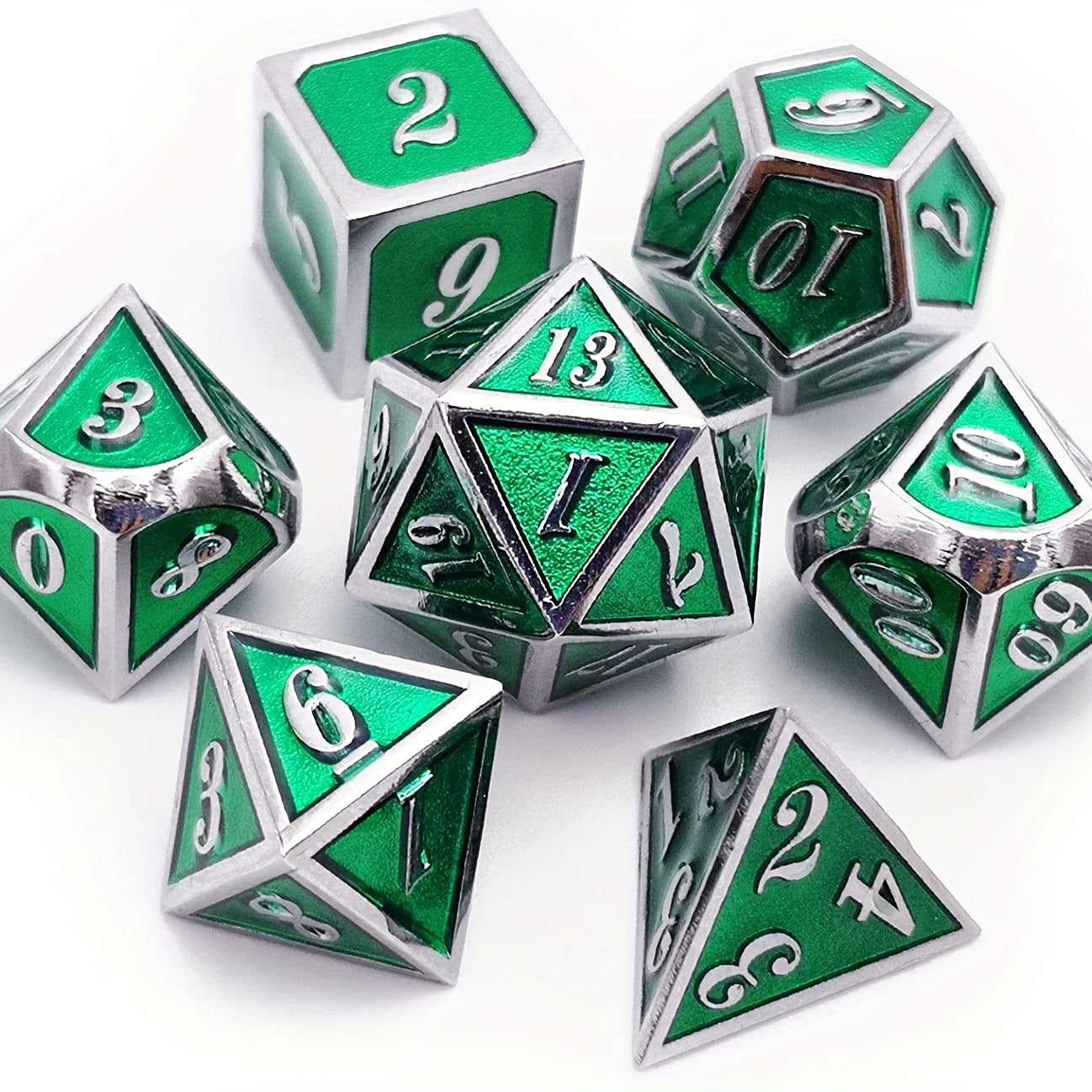 Gamer Metal Dice Set for Role Playing & Board Games
