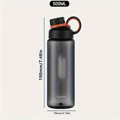 500ml Frosted Plastic Water Bottle Gym Travel Outdoor Sports Fitness
