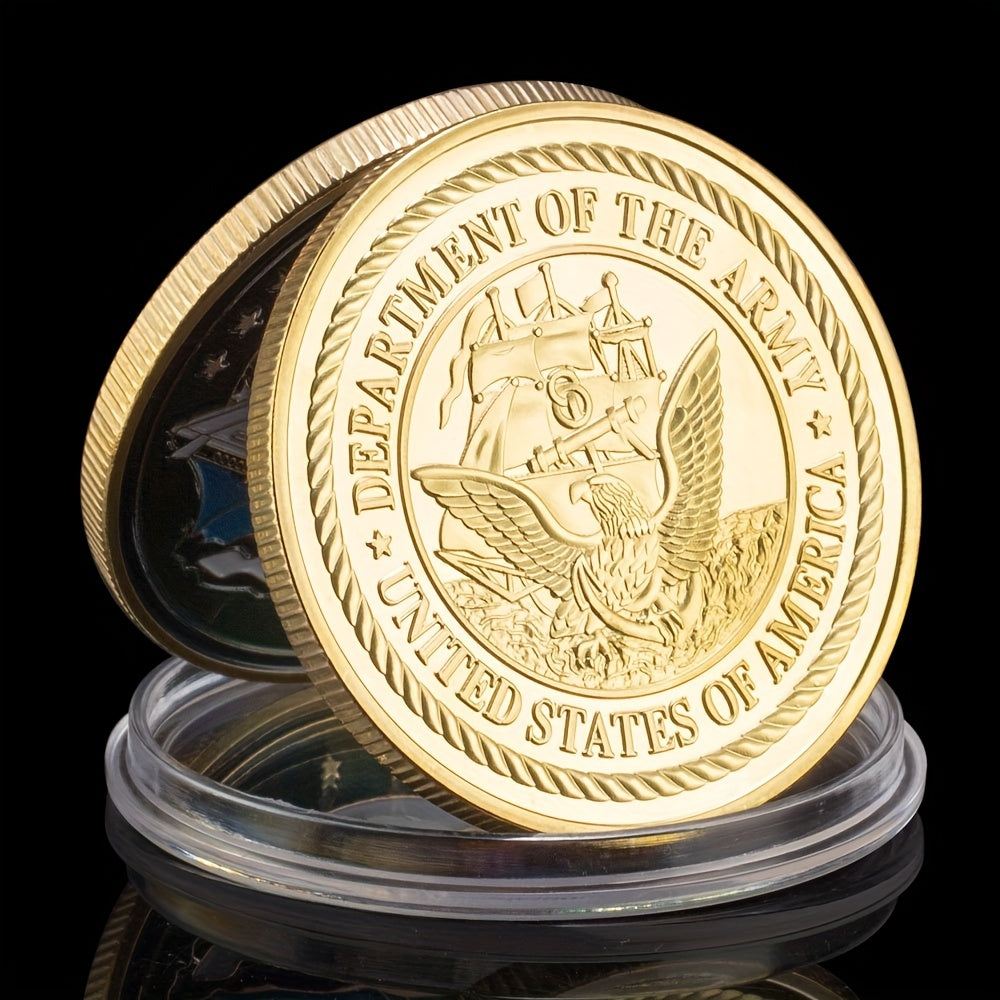 US Navy CV 157 Independence Aircraft Carrier Gold Plated Coin