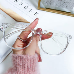 Women's Round Frame Light Blocking Glasses
