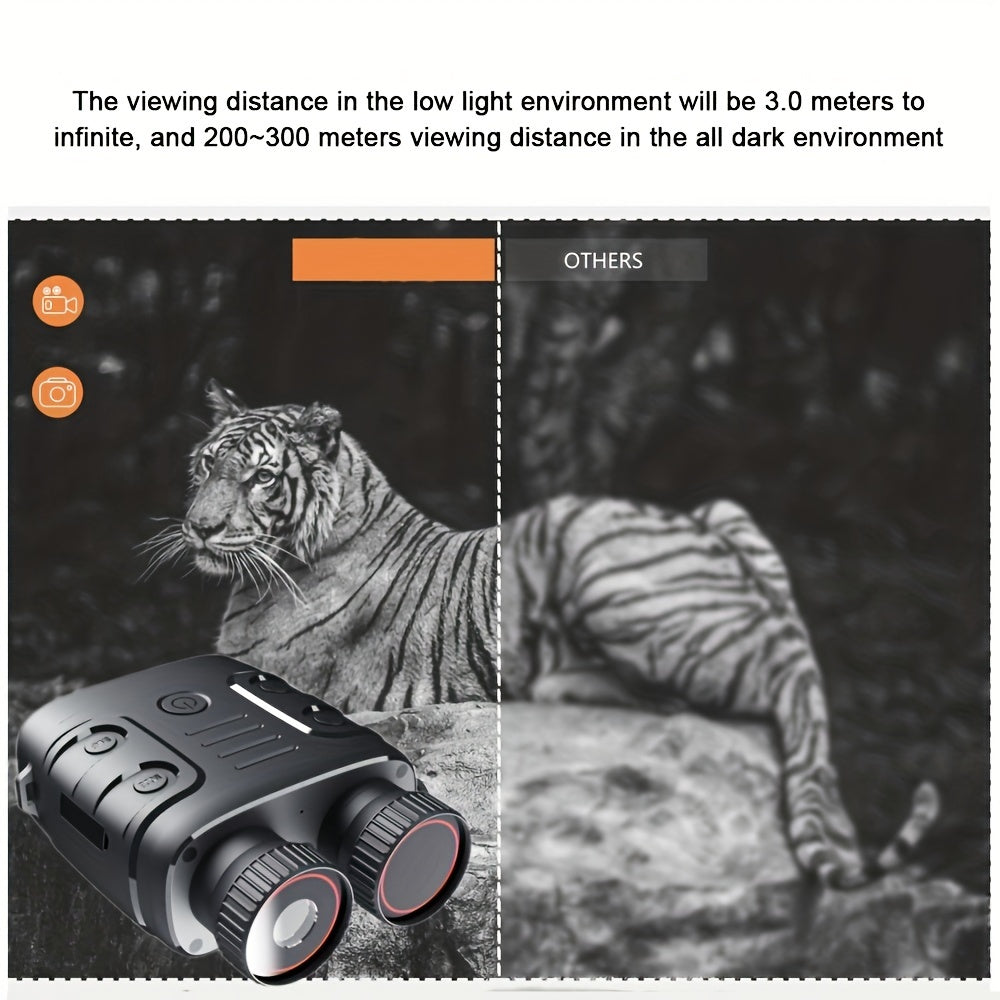 1080P Infrared Night Vision 5X Binocular & Video Camera Dual Use