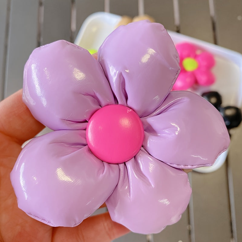 2pcs Random Petals Flower Hair Clip for Girls