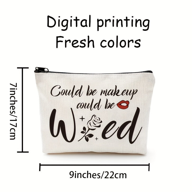 Funny Rose Makeup Bag Gift For Women Friends Sister Teen Girls