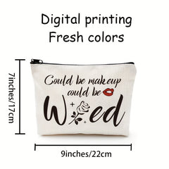 Funny Rose Makeup Bag Gift For Women Friends Sister Teen Girls