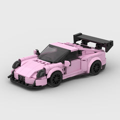 Pink Classic MOC Racing Speed Supercar Building Blocks Set