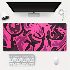 Dark Purple Pattern Mouse Pad Large Office Gaming Desk Pad Non-slip Rubber