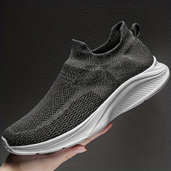 Men's No Tie Loafer Shoes Breathable Mesh Anti skid