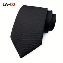 Satin Solid Men's Tie Soft Business Casual For Suit