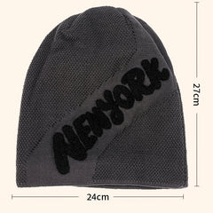 Plush Wool Knitted Hat for Men