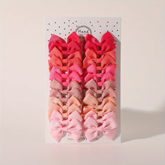 24pcs Children's Bow Hair Clip for Holiday Party Girls Ponytail Clip