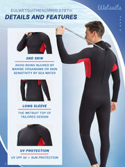REALON Men's 2mm Neoprene Diving Wetsuit