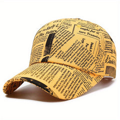 Alphabet Baseball Cap Outdoor Sun Visor Hat