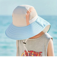 Kids Sun Protection Hat with Neck Cover for Outdoor Activities