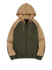 Men's Hooded Zipper Cardigan Sweatshirt with Pockets
