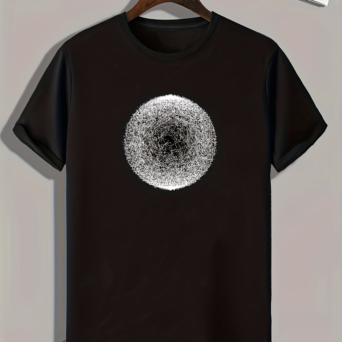 Round Pattern Print Men's Graphic T shirt for Summer