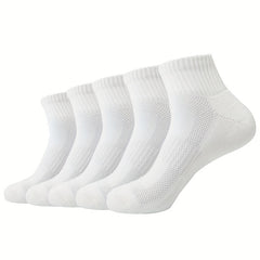 5 Pairs Athletic Cotton Socks for Running Training Daily Use