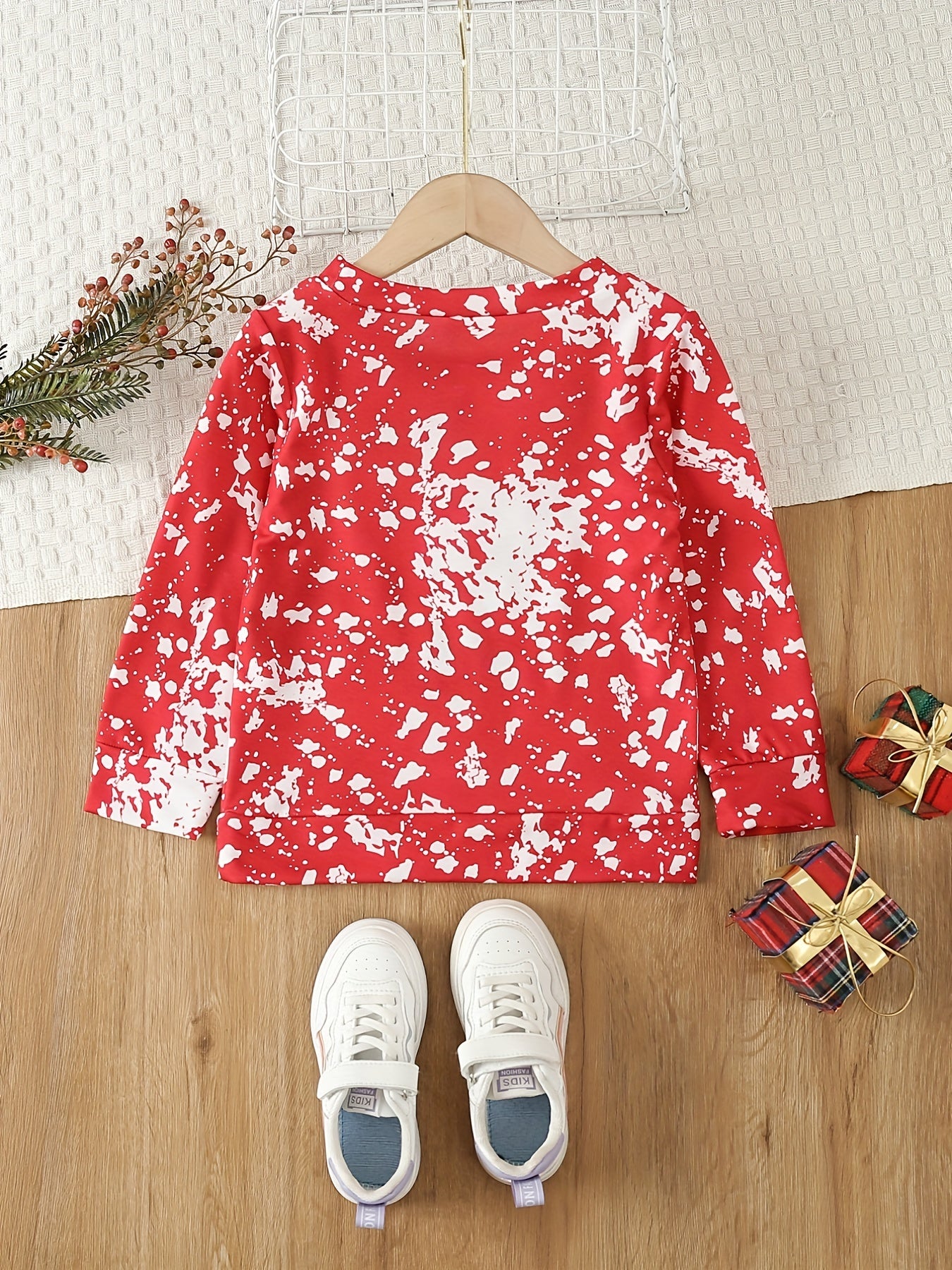 Christmas Girl Graphic Sweatshirts For Toddler Girls