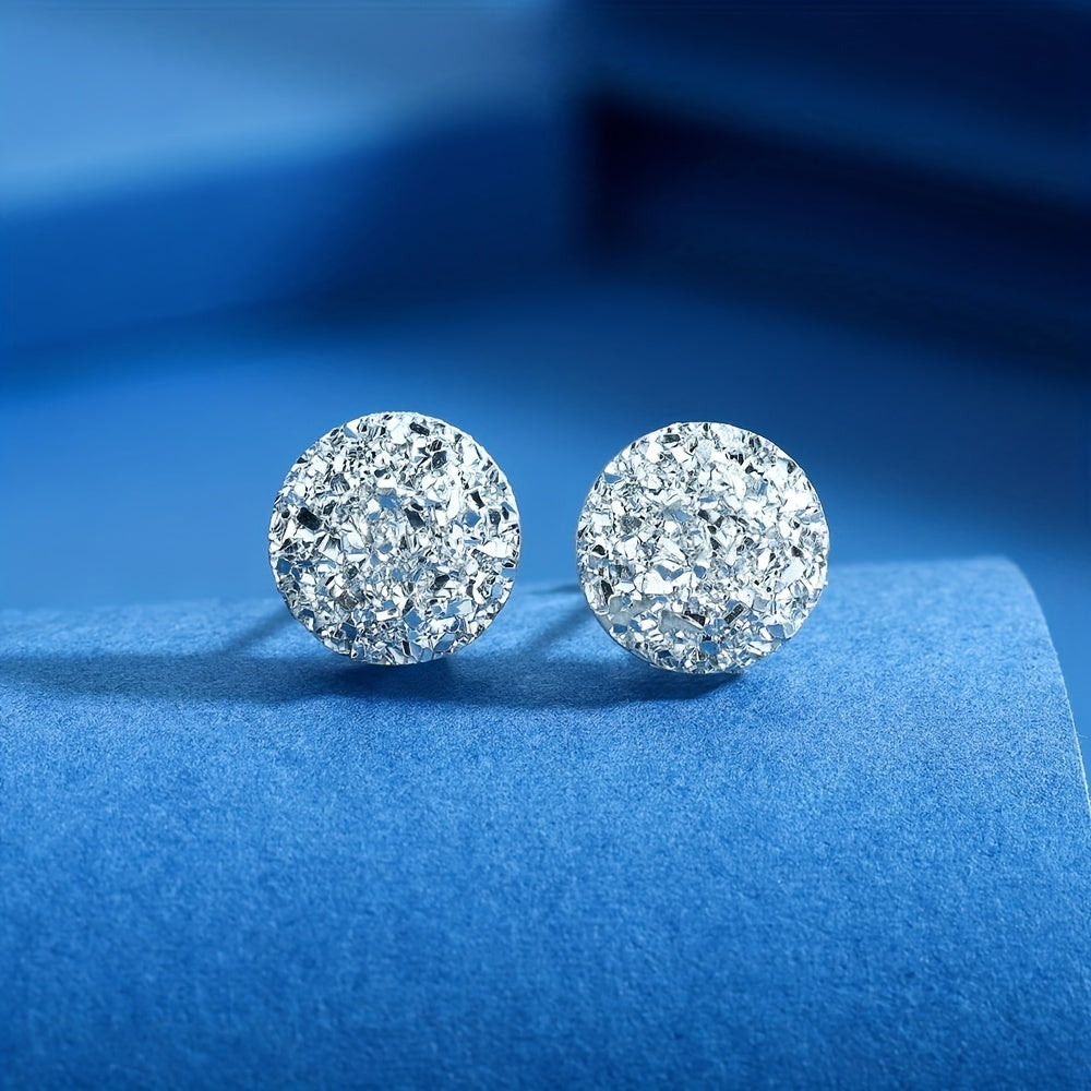 925 Silver Stud Earrings Sparkling Jewelry Gift for Girls
