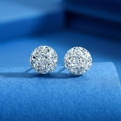 925 Silver Stud Earrings Sparkling Jewelry Gift for Girls