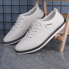 Men's Canvas Sneakers Lace Up Comfortable Shoes