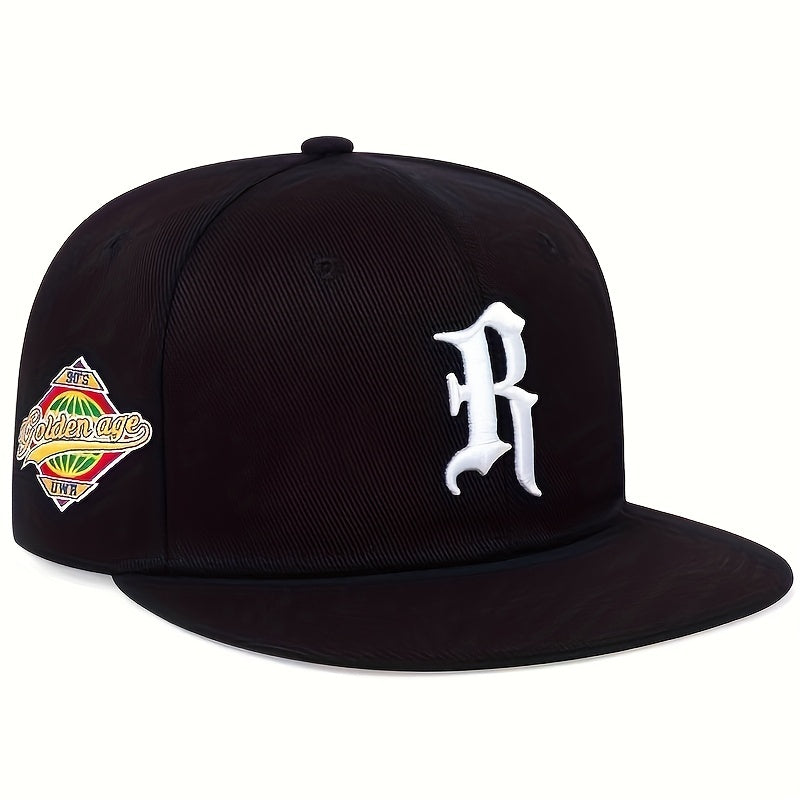 Men's Outdoor R Letter Baseball Cap Sports Hip Hop Hat Casual Sun Hat
