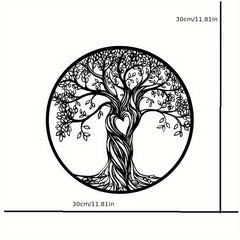 Iron Love Tree Of Life Wall Decoration Hanging Farm Wall Hanging