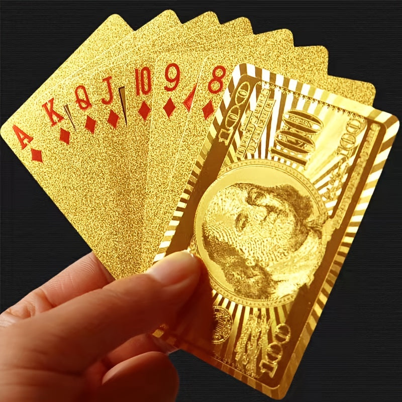 Silver Foil Poker Cards for Party, Table Game