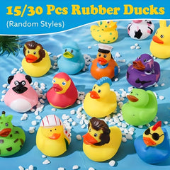 Colorful Floating Ducks Kids Bath Toys Car Home Decoration Summer Party Gift