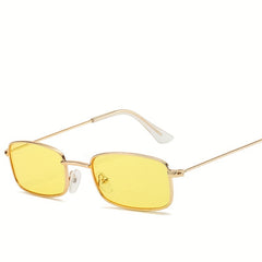 Vintage Square Metal Frame Sunglasses Retro Sun Glasses For Men