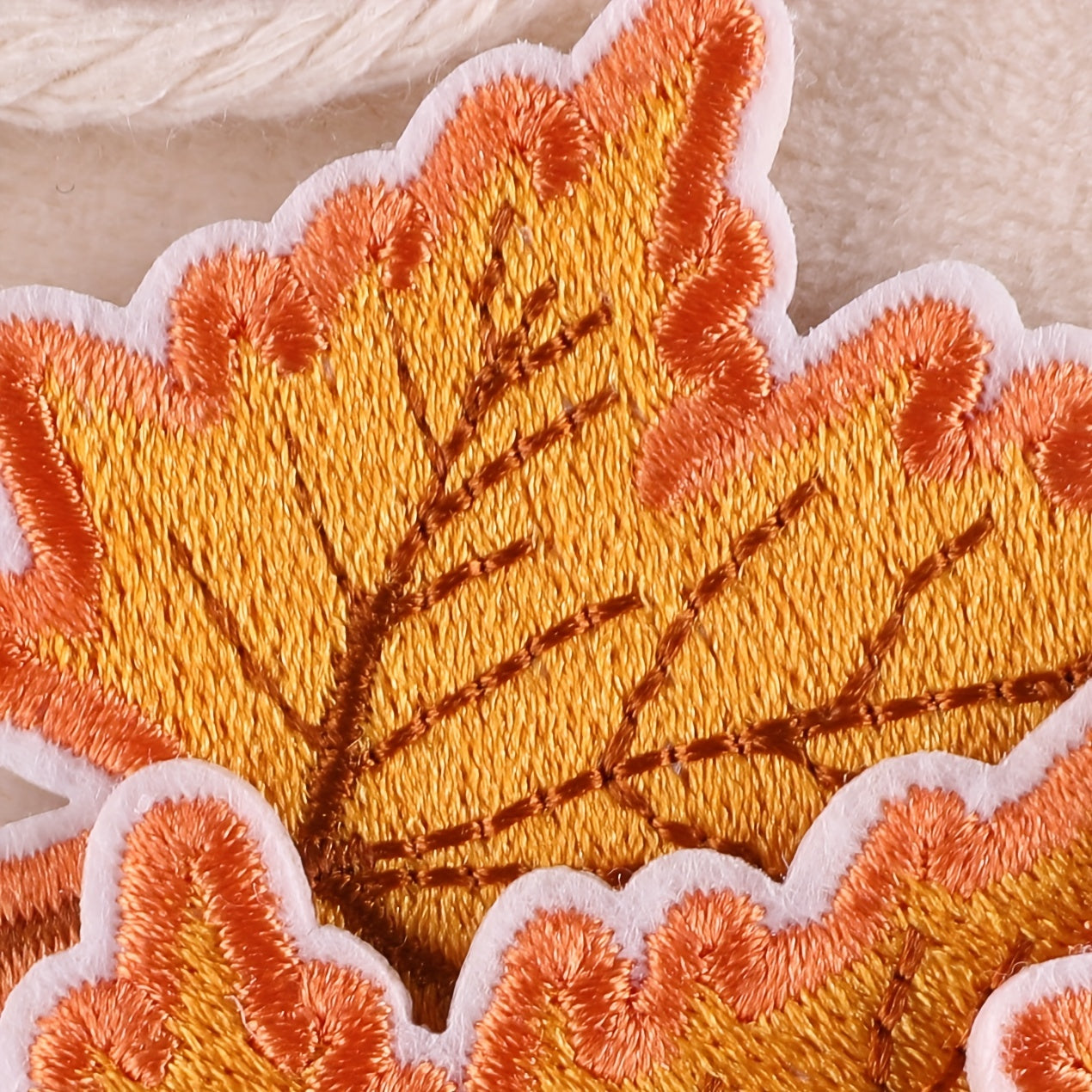 3pcs Embroidered Maple Leaf Patch DIY Iron On Sticker