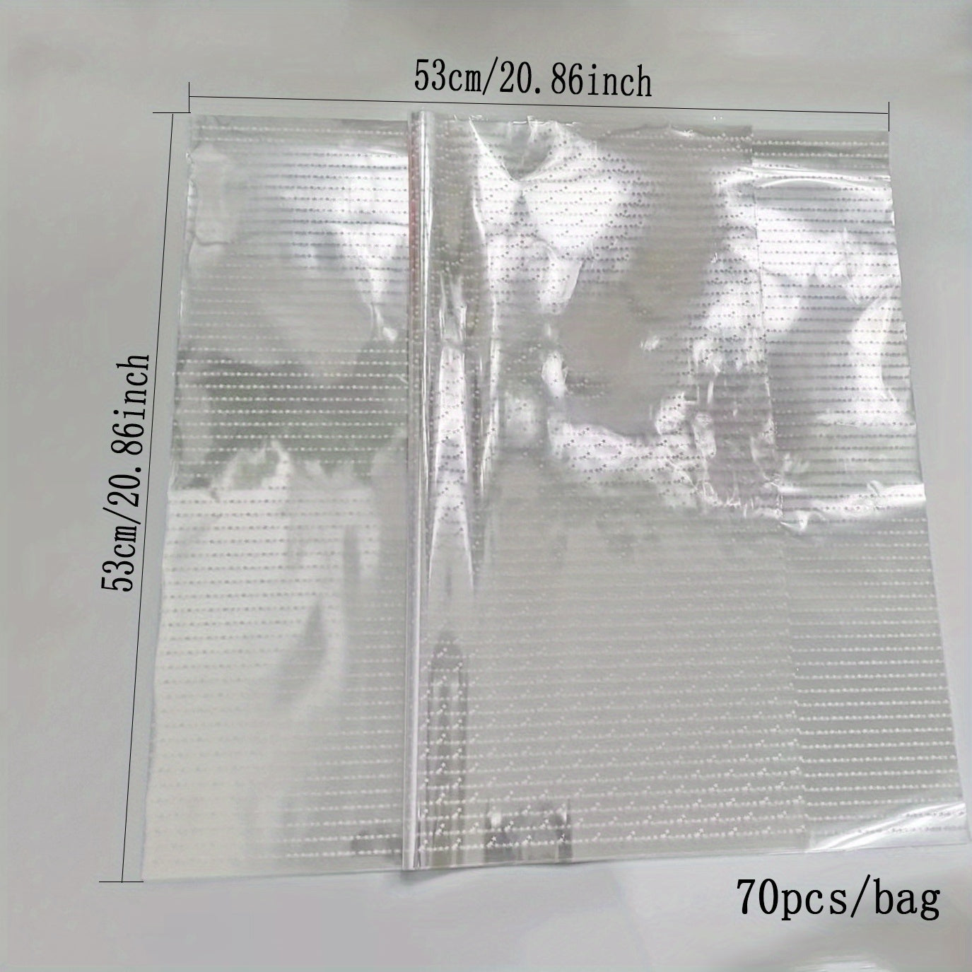70pcs Cellophane Flower Wrapping Paper Star Dust Bag