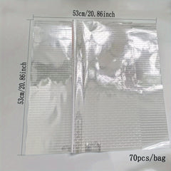 70pcs Cellophane Flower Wrapping Paper Star Dust Bag