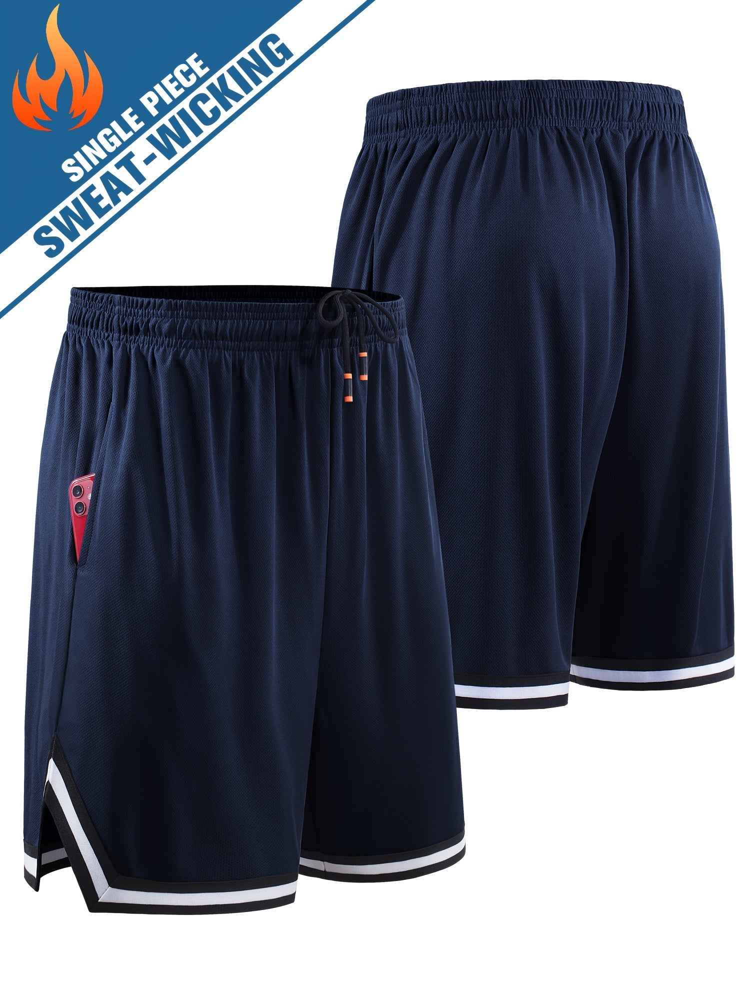 Men's Breathable Basketball Shorts Quick Drying Running Shorts