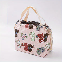 Japanese Bento Bag Ice Pack Outdoor Picnic Lunch Box Bag Waterproof Insulated