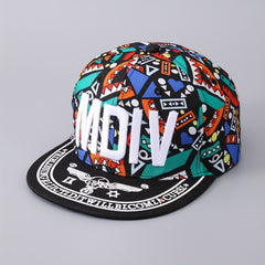 Men's Baseball Cap English Letter Big Brim Hip Hop Hat