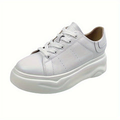 Vintage Chunky Solid Skate Shoes Wear Resistance Non Slip Flat Sneakers