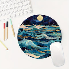 Moonlit Ocean Mouse Pad Non Slip Rubber Base Mousepad