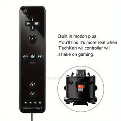 Wireless Gamepad Motion Remote Nunchuck Set with Silicone Case