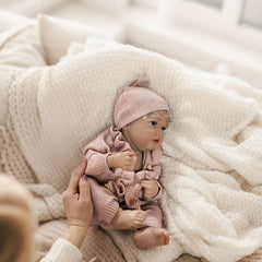 45 72 50 Pink Vinyl Youngsters Individual Doll with Rooted Hair & 3D Pa