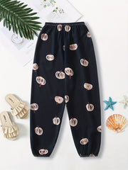 Cartoon Print Jogger Pants Casual Women's Clothing