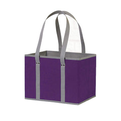 Reusable Grocery Bags Heavy Duty Shopping Bags Box Shape Stay Open Fold Flat