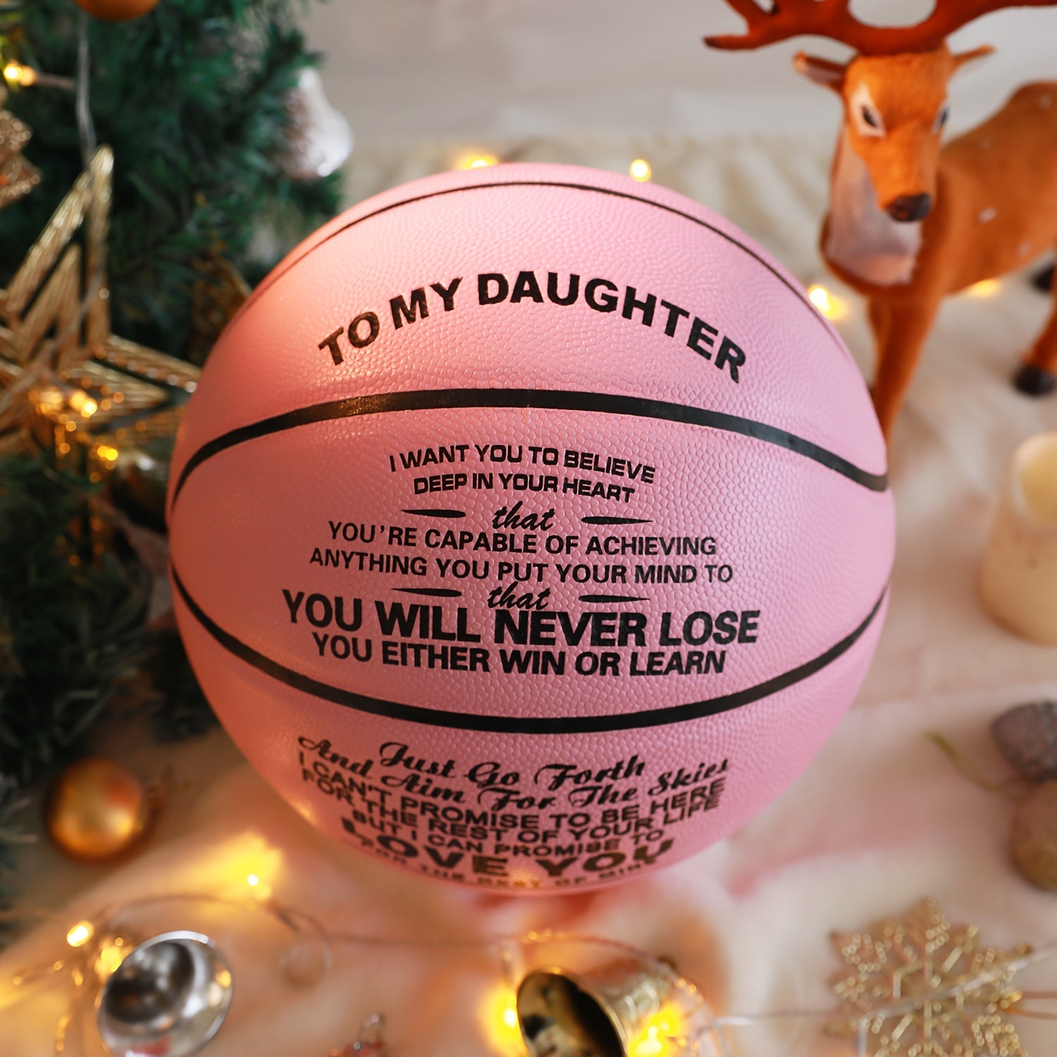 Size 7 Basketball Gift for Granddaughter with Pump