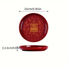 Chinese Style Fruit Plate Storage Box Room Decor