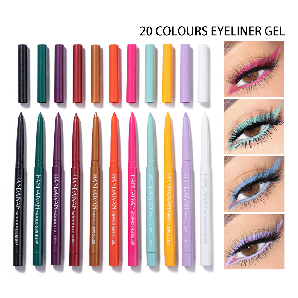 HANDAIYAN Waterproof Eye Liner Pencil Set Matte Long Lasting Eyeliners