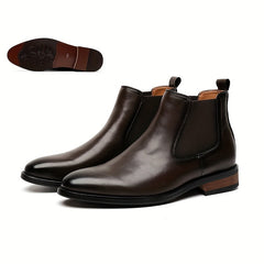 Men's Pointed Toe Chelsea Boots for Outdoor Wear