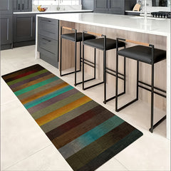 Crystal Velvet Striped Carpet Entrance Door Mat